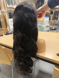 Sale - Virgin hair Lace Wig - 100% virgin Human Hair - 30inch bodywavy - Natural color