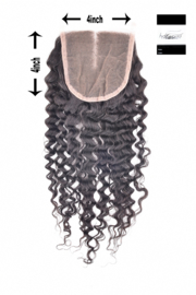 100% Virgin Hair Closure (Jerry Curl)