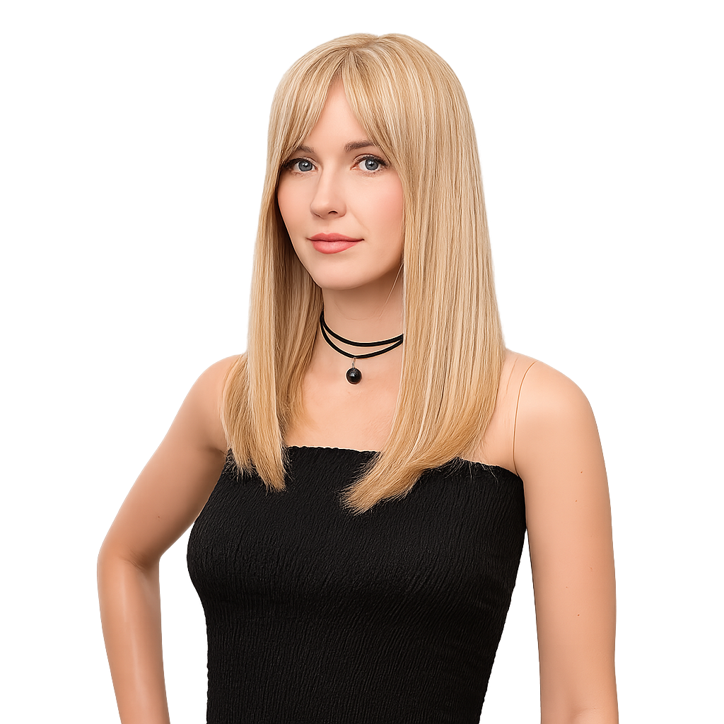 Premium Synthetic Fiber Lace Wig- Linda 16 INCH