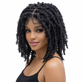 Sale - Faux locs braids full lace wigs-14inch-synthetic braids