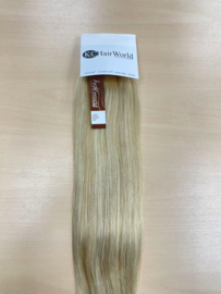 Human Hair Clip in Extensions (Steil) 45cm (Extra volume), kleur #613/27 Light Blonde/ Dark Blonde