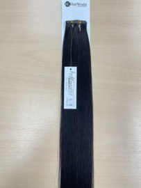Virgin Hair Weave - Genius Weft 20gram #1B Natural Black
