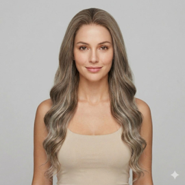 Luxe Synthetische Lace Front Pruik - Vanessa (Beige blond met highlights)