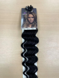 Wax Extensions 55cm (Deep Wave) kleur #1 Jet Black
