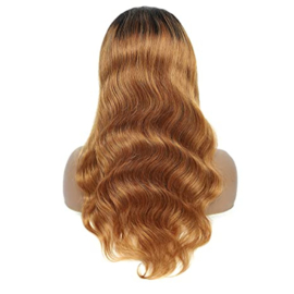 Indian (Shri) Human Hair Front Lace Wig (Body Wave) #T2/27