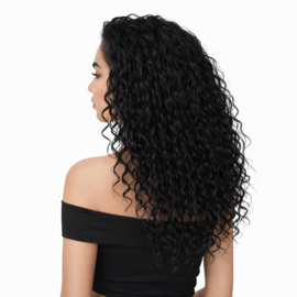 Wax Extensions 55cm (Deep Wave) kleur #1 Jet Black