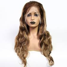 Indian (Shri) Human Hair Front Lace Wig (Body Wave) #4/27