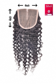 Indian (Shri) Human Hair Closure (Jerry Curl)