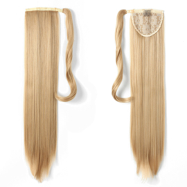 Wrap Around Ponytail - Premium Synthetic Fiber 22" Straight (#16H613) Dark Blond/ Light Blond