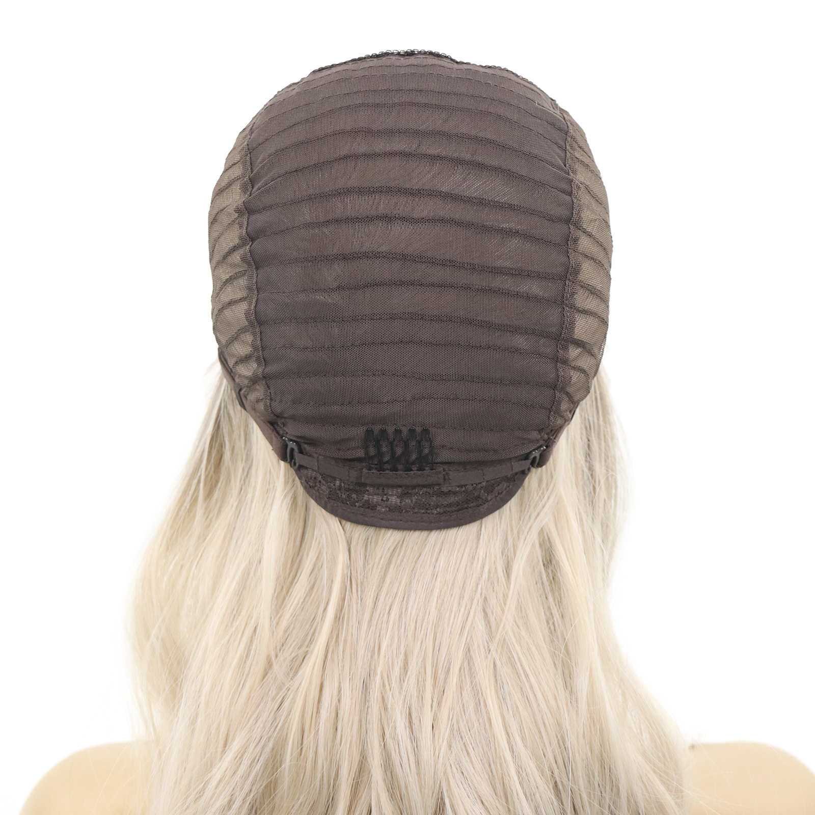 Luxe Synthetische Lace Front Pruik - Miley (Donkerbruin naar Platina ombre)