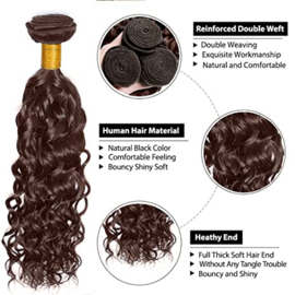 Sale  - 100% Human Hair Weave - Deep Curly- #2 Dark Brown