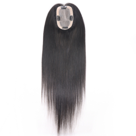 Mono Haar Topper-7.5 cm * 12.5 cm 100% Human Hair #NA Natural Black