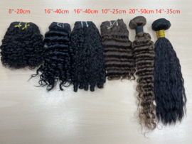 Sale  - 100% Human Hair wefts (6 Pieces) – Various Sizes, Shades & Curls – Whole Lot Deal