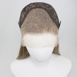 Luxe Synthetische Lace Front Pruik - Jennifer Sleek （Donkerblonde met highlights）