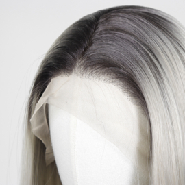 Luxe Synthetische Lace Front Pruik - Khloe （donkere uitgroei met ijzig blond）