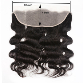 Sale-100% Human hair -Lace Frontal 13x4''  - Bodywave -12''/30 cm-18''/45cm