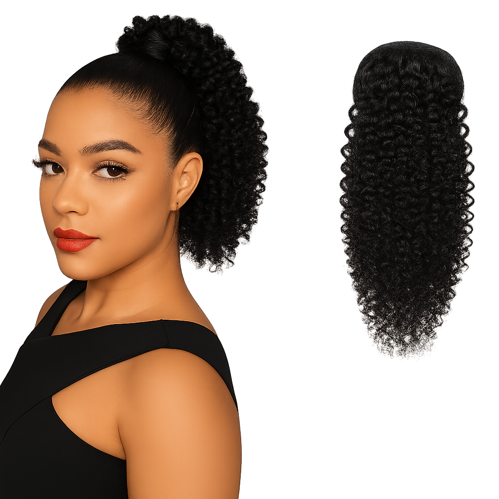 Shri Ponytail Afro Kinky Curly 10inch-16inch