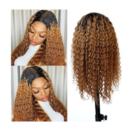 Sale - Full Lace Wig - 100% Human Hair - Curly #1b/4''(16inch/40cm)