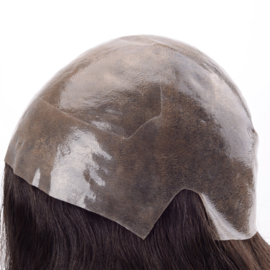 Sale - Full PU Wig  - 100% Human Hair - Kinky Straight - 12''