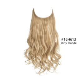 Premium Fiber Synthetic Clip in Single / Wire Extensions - BodyWave - 45cm- (#16H613) Dirty Blonde M01
