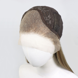 Luxe Synthetische Lace Front Pruik - Jennifer Sleek （Donkerblonde met highlights）