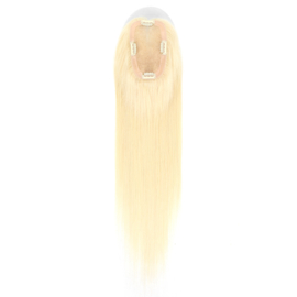 Mono Haar Topper-7.5 cm * 12.5 cm 100% Human Hair #613 Light Blonde