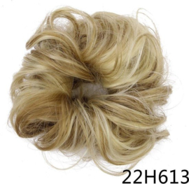 Messy Bun Scrunchie / Haarknot #22H613 Medium Blond/Highlights