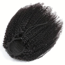 Sale - Ponytail 100% Human Hair - Afro Kinky Curl