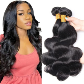Sale  - 100% Human Hair Weave -  #1b Natural Black - Body Wave
