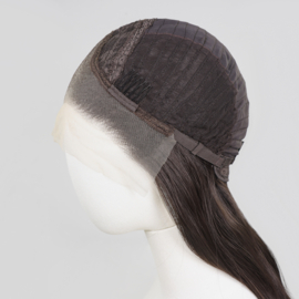 Luxe Synthetische Lace Front Pruik - Megan Straight （donkerbruin）