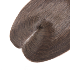 Mono Haar Topper-7.5 cm * 12.5 cm 100% Human Hair #2 Dark Brown