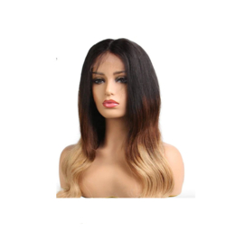 Indian (Shri) Human Hair Front Lace Wig (Steil) #1b/4/27