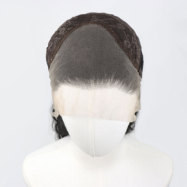 Luxe Synthetische Lace Front Pruik - Camila Waves （donker zwart）