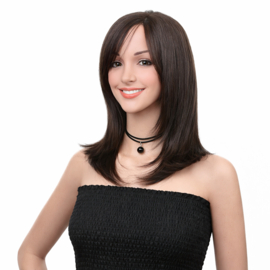 Premium Synthetic Fiber Lace Wig- Alice 18 INCH