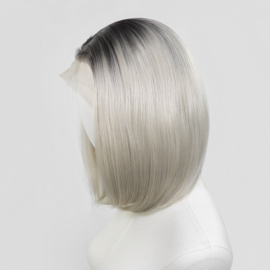 Luxe Synthetische Lace Front Pruik - Khloe （donkere uitgroei met ijzig blond）