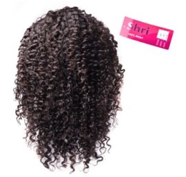 Indian (Shri) Human Hair Front Lace Wig (Jerry Curl) - 13x6''