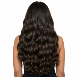 OPRUIMING – 22inch Curly I-Tip Microring Human Hair Extensions | 2-Pack Set