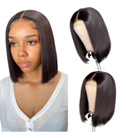 Sale-Bob Wig - Indian (Shri)  Human Hair - T Lace -12inch