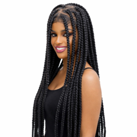 Sale  - Long Triangle Part Box Braids Full Lace Wig-32inch-synthetic braids