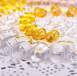 180 Stuks Haarkralen box /Hair beads box