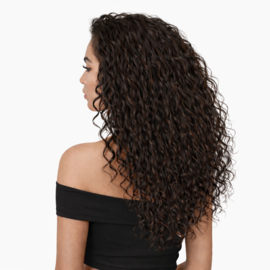 Wax Extensions 55cm (Deep Wave) kleur #4 Chocolate Brown