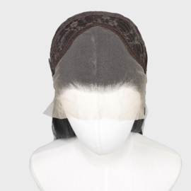 Luxe Synthetische Lace Front Pruik - Monica Waves (Zwart bruin)