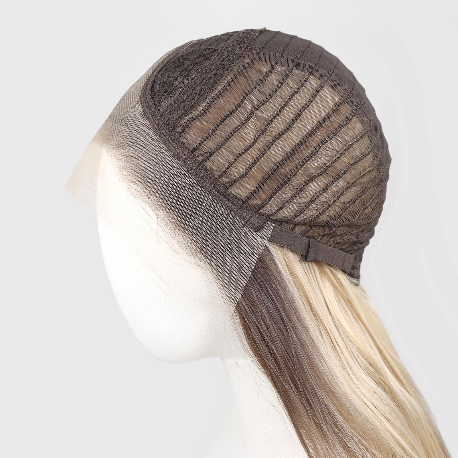 Luxe Synthetische Lace Front Pruik - Sofia (Donkerbruin naar lichtblonde ombre)