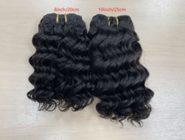 Sale  - 100% Human Hair -  Weave -  Deep Wave -  Natural Black- De laatste twee stuks