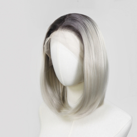 Luxe Synthetische Lace Front Pruik - Khloe （donkere uitgroei met ijzig blond）