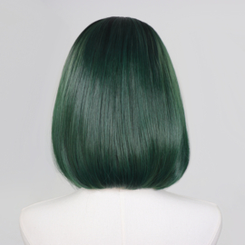 Luxe Synthetische Lace Front Pruik - Dua Bob （zwart-groen ombre）