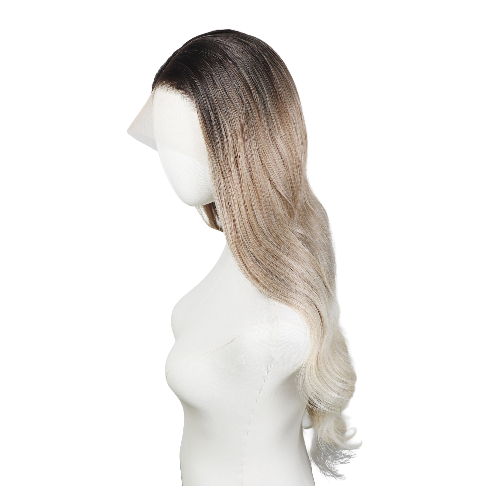 Luxe Synthetische Lace Front Pruik - Gigi (Bruin naar Blond ombre)