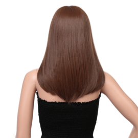 Premium Synthetic Fiber Lace Wig- Linda 16 INCH