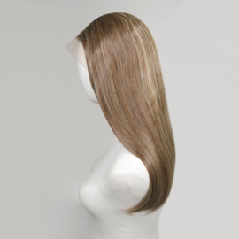 Luxe Synthetische Lace Front Pruik - Jennifer Sleek （Donkerblonde met highlights）