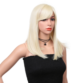 Premium Synthetic Fiber Lace Wig- Linda 16 INCH